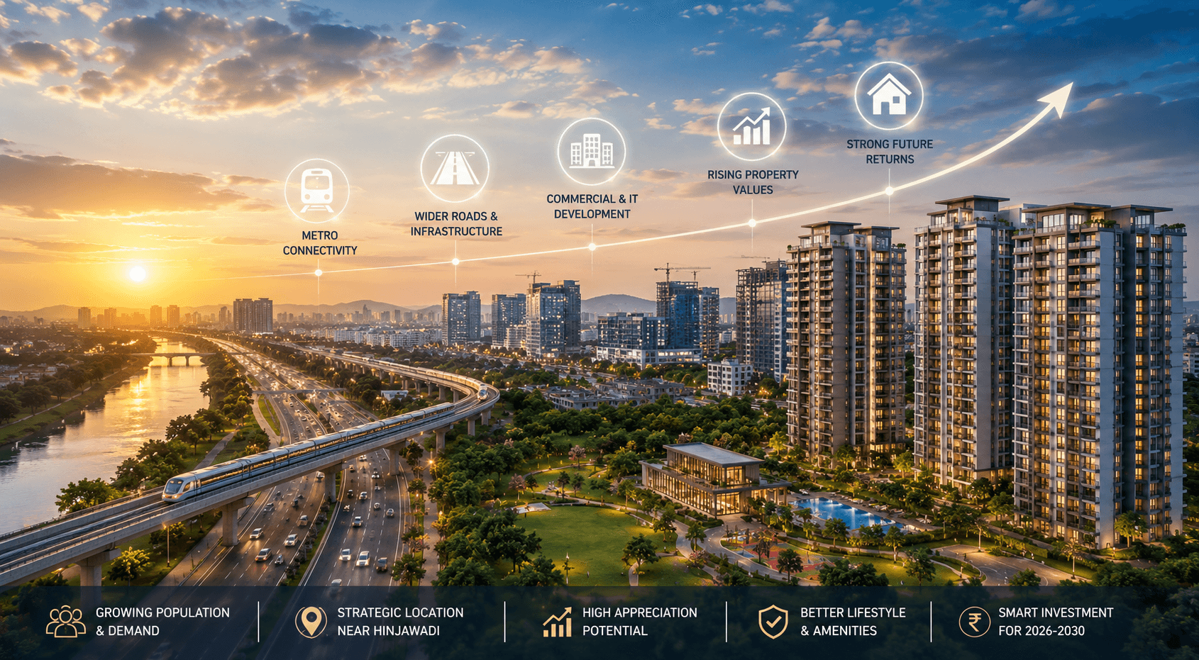 Punawale Real Estate Outlook 2026-2030: Infrastructure Boom & Property Value Prediction