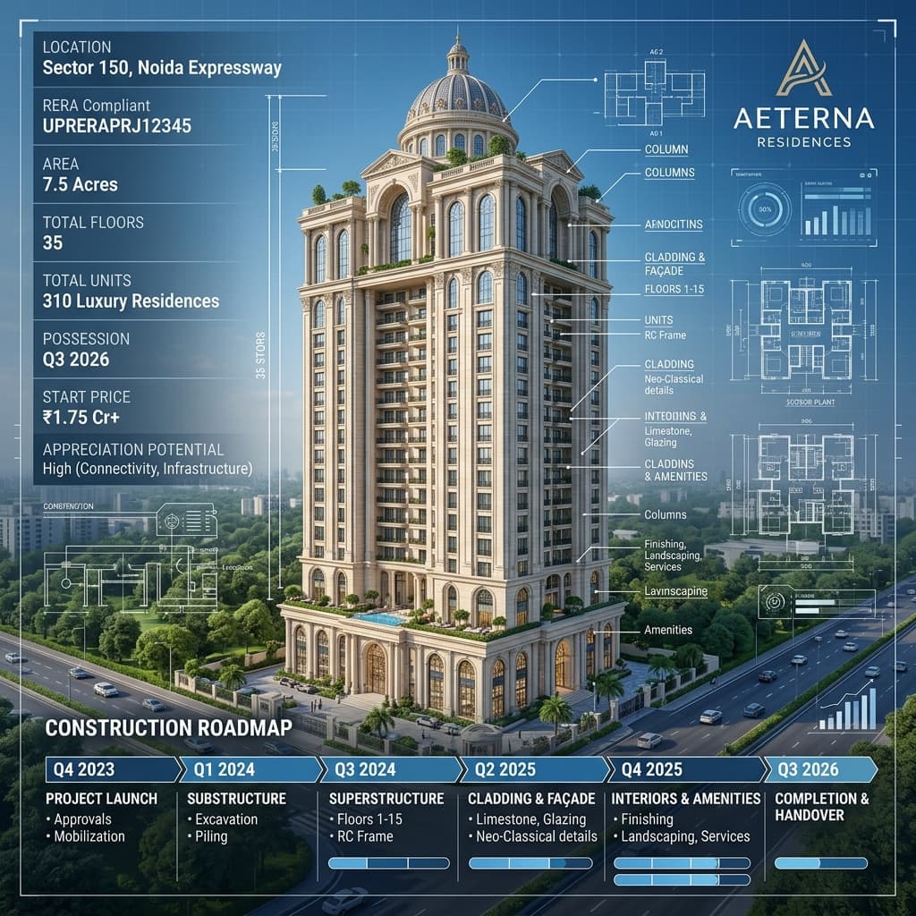ACE Arte Sector 150 Possession Timeline: What the RERA Filing & Construction Roadmap Tell Us