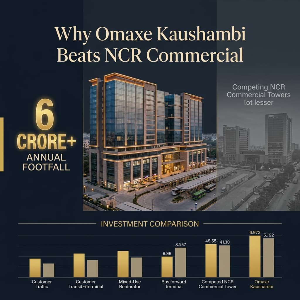 Why Omaxe Kaushambi Bus Stand Beats Other NCR Commercial Investments in 2026