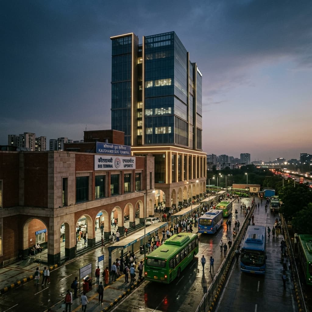 UPSRTC Bus Terminal Kaushambi — How This Government PPP Commercial Project Actually Works