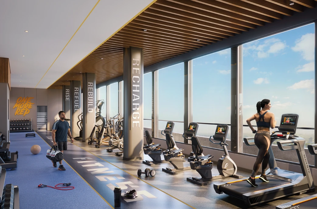 Unique Properties Punawale Modern Gymnasium & Fitness Center